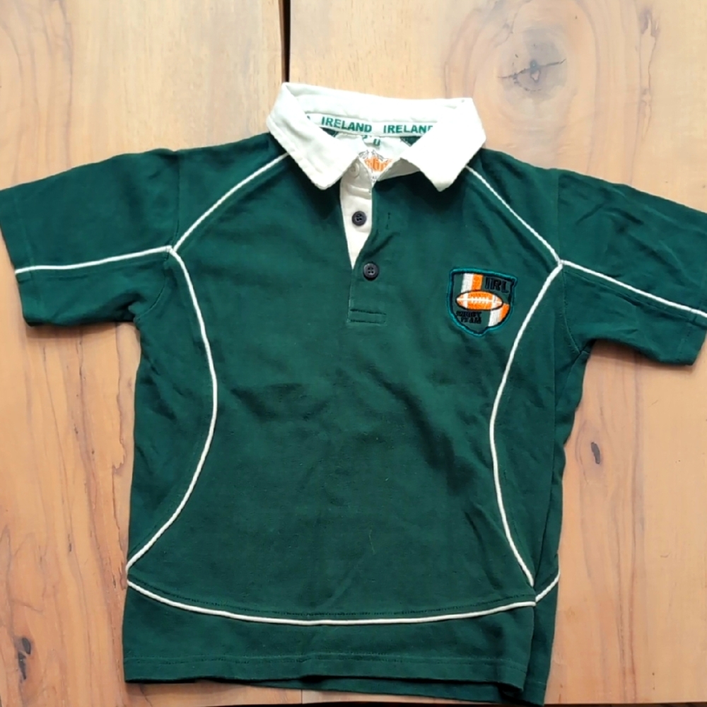 Green Kids IRELAND Rugby Shirt 7-8 Y